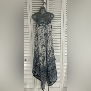 Boston Proper Paisley Handkerchief Asymmetric Dress size 12